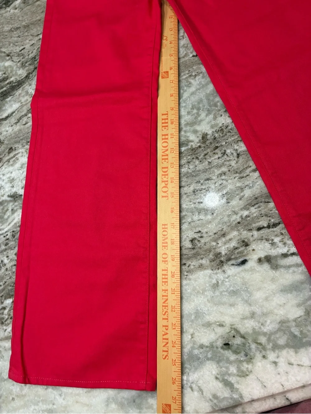 Old Navy Girls Red l/Hot Pink Baggy Wide Jeans Size 14